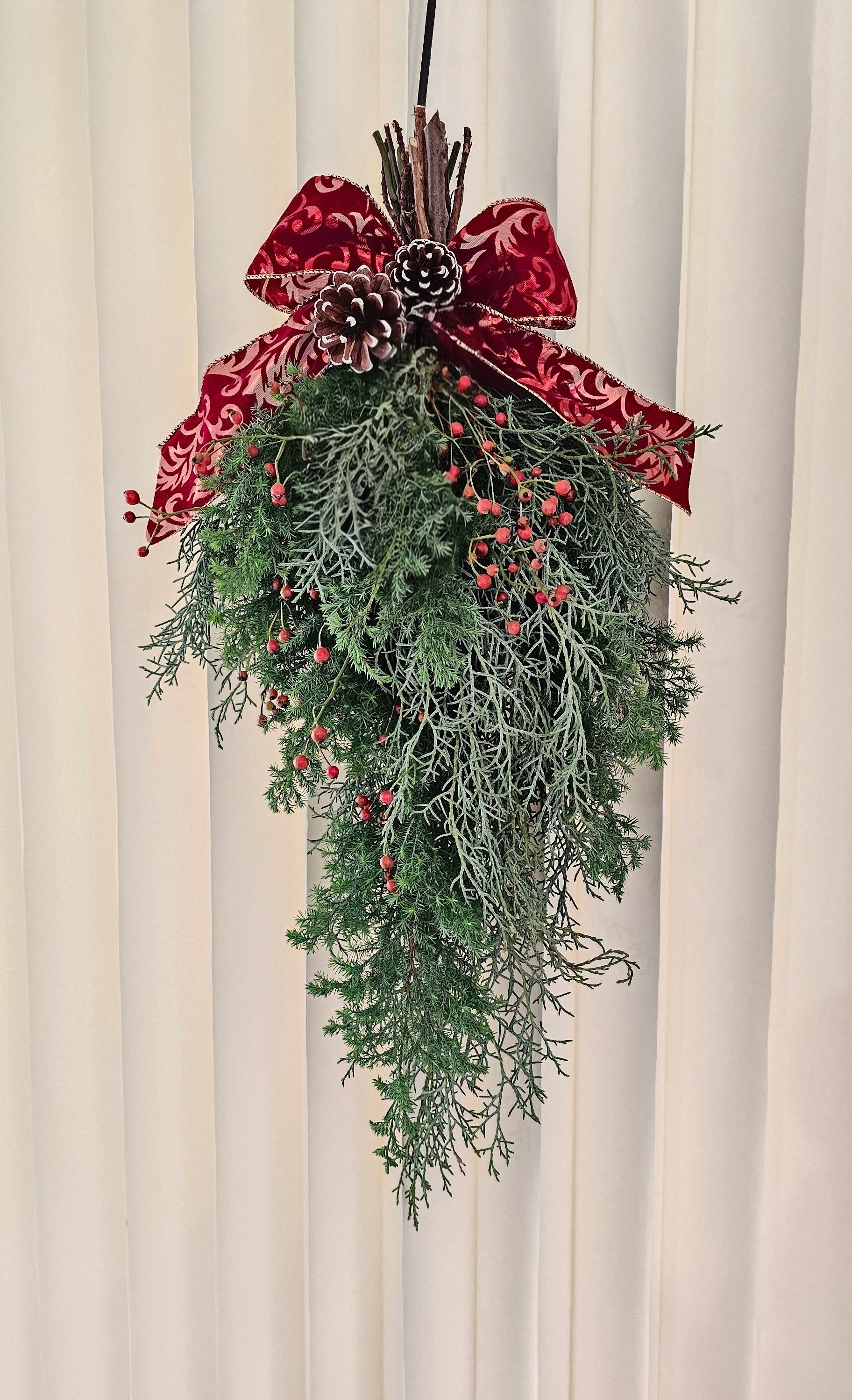 フレッシュクリスマススワッグ（荒木聡 フラワーショップ花武ベストセレクション）